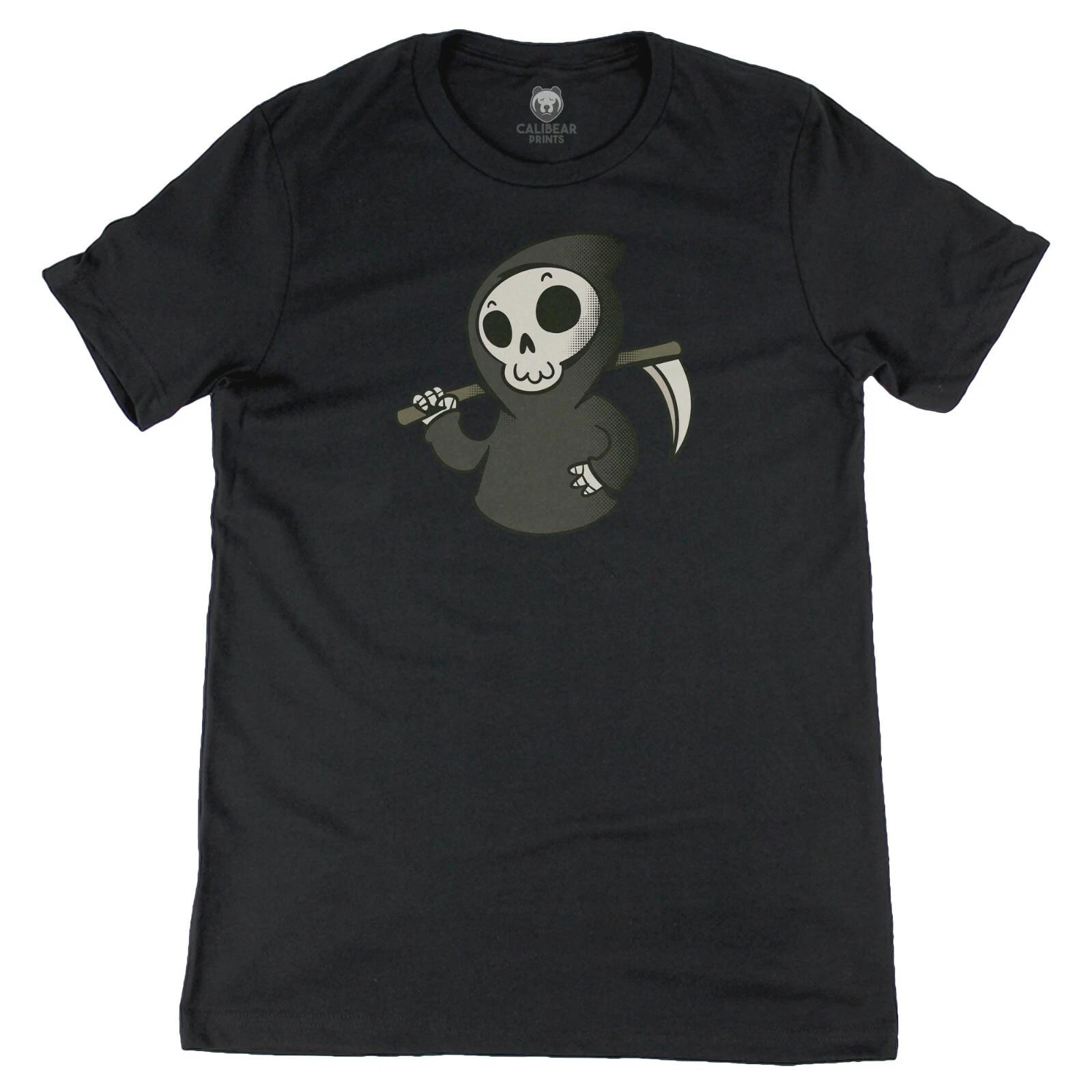 Grim Reaper Scythe Graphic Art Novelty Tee Premium Cute Funny T shirt 3XL