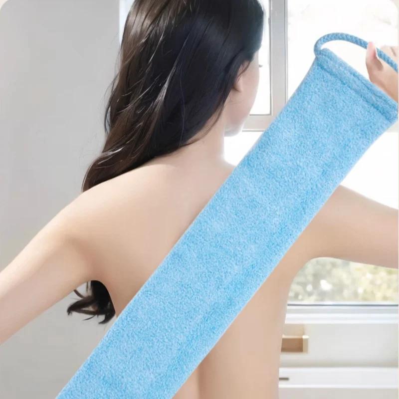 Bamboo Fiber Bath Towel Rubbing Bath Artifact Foaming Bathing Gloves Set Soft Body Exfoliating Belt Shower Scrubber Shower Strap