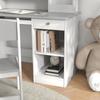 Two-Piece Kids Desk and Chair Set with Storage, for Ages 5-8 Years - Grey