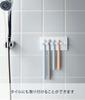 Yamazaki Film Hook Toothbrush W12 x D3 x MIST Toothbrush 5960 Holder, 5-Piece Set, White, Approx. H6cm, Storage,