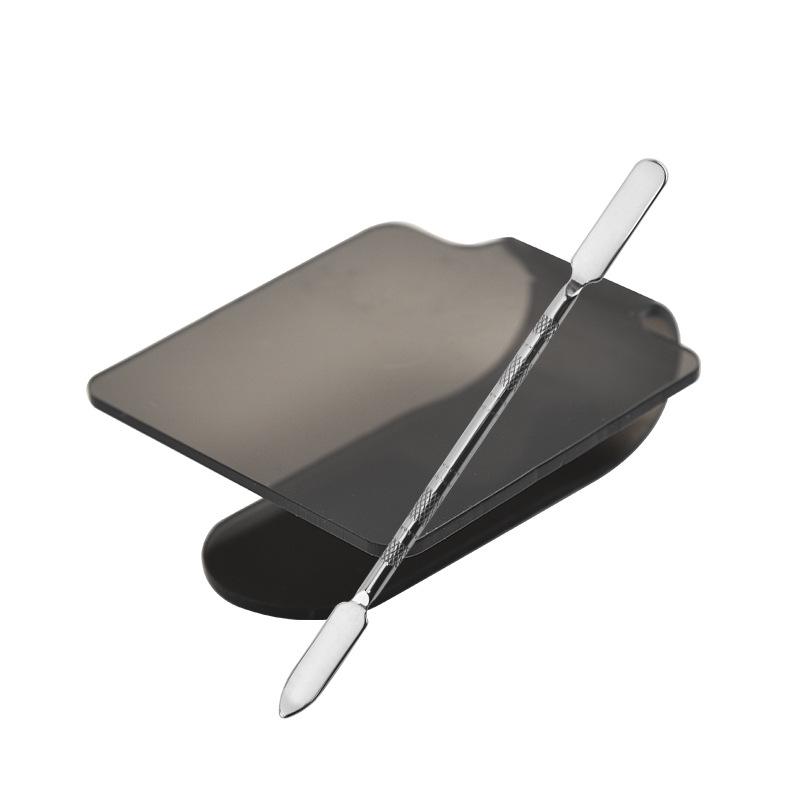 Stainless Steel Nail & Makeup Ring Palette Set