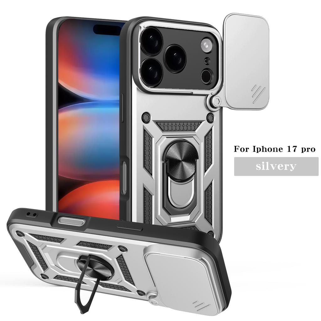 For iPhone 17 16 Pro Max Armored Protective Shell With Magnetic Ring For iPhone 17 Air 16E Phone Case With Camera Protection