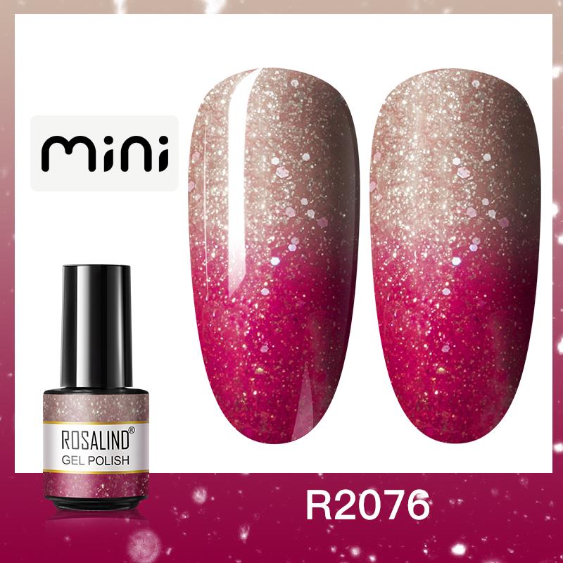 ROSALIND Mini Nail Gel Polish Hybrid Gel Polish UV Gel Manicure Soak Off Nail Art Base Top Coat