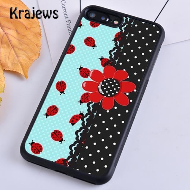 Krajews Marienkäfer Weiche Handyhülle Abdeckung Für iPhone 14 5 SE 6s 7 8 plus X XR XS 11 12 13 pro max Samsung Galaxy S21 S22 ultra