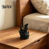 Dark Flame Wolf Ornament 3D Printed Heart Sculpture Symbolic Decor with Hardcore Aura, Molding PLA Eco-Friendly Office Statue Home for Living