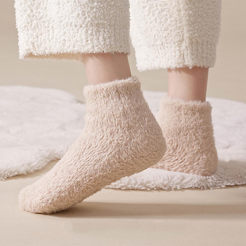 Women's Thick Lined Non- Socks, Warm Socks for Floor and Sleep