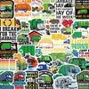50 Cartoon New Style Garbage Truck Graffiti Stickers Decorate Guitar Notebook Suitcase DIY Waterproof