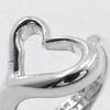 TIFFANY&Co. Open heart Ring Elsa Peretti Silver925 #4.7(US Size) heart 4.5g Women Used