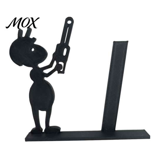 Matte Black Paper Roll Stand Funny Ant Toilet Holder, 3D Printed Novelty Free Standing Versatile Desktop Organizer Decorative Bathroom Tissue