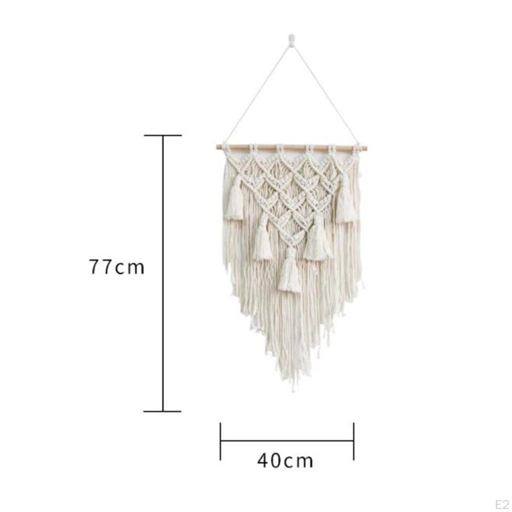 Boho Macrame Wall Decor - Handcrafted Tapestry for Home and Living Room