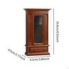 Miniature Dollhouse Furniture Doll Armoire Wooden Wardrobe Decorative Accessories Micro