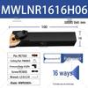 CNC Tool Holder 95° MWLNR/L 1616H06/2020K08 Peach-Shaped OD Turning Tool