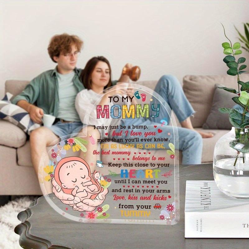 Akrylskylt för ny mamma – För blivande mammor, förstagångsmammor. Efter födseln, 1:a mors dag, könsavslöjande. Fantastiska nya gravidpresenter.