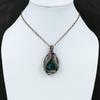 Chrysocolla Pendant Copper Wire Wrapped Pendant Handmade Designer Jewelry Wrapped Gemstone Pendant Gift For Her Chrysocolla Copper Jewelry