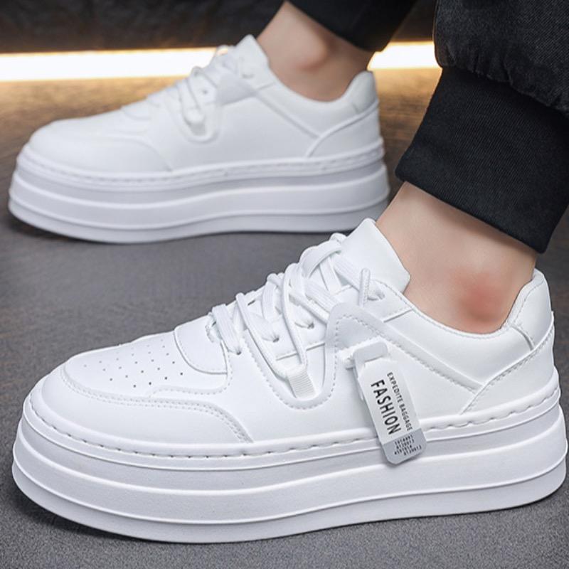 Fashion Men Sneakers Skateboard Shoes High Quality Leather Casual Shoe Designer Platform Shoes for Men Lace Up Sport Shoes Tenis