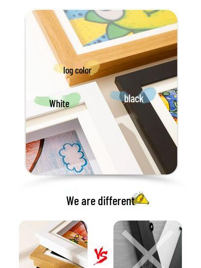 Kids' Artwork Display Frame: Magnetic, Easel-Mount for A4/A3 Paintings