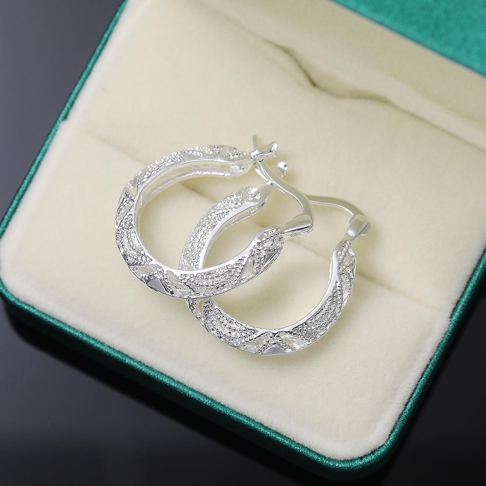 BELLA BOX Handmade Engrave Pattern Hoop Earrings Women Bohemia Style Beach Accessories Stylish Versatile Simple Female Boho Jewelry