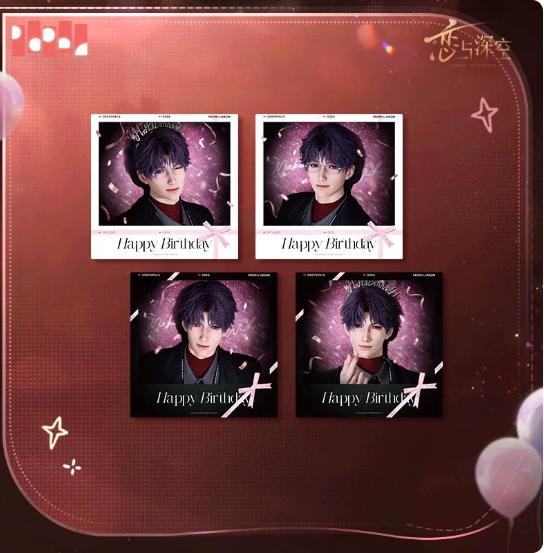 Genuine Love and Deepspace Rafayel Birthday Cosplay Badge Cartoon Card Instant Imaging Cards Emblem Protector Album Gift