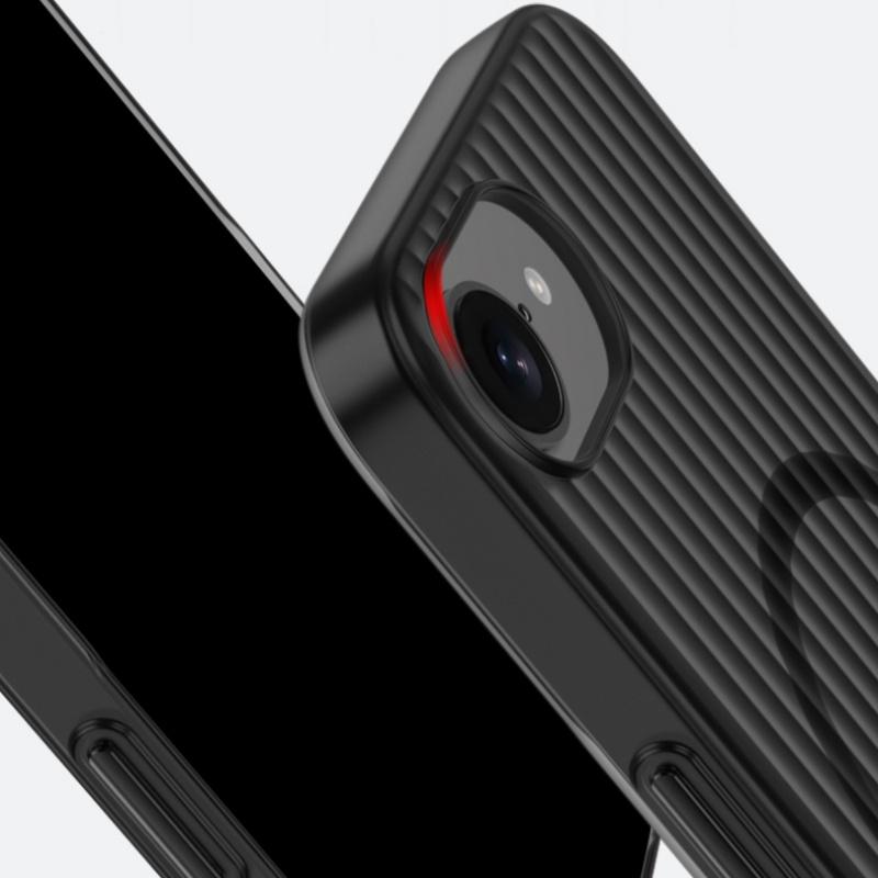 For iphone 17e 16e Case Hard PC Transparent Magnetic Anti-slip Protective Back Cover Shell