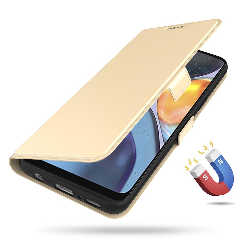 Do Motorola Moto G15 4G Etui Odporne na Wstrząsy Wewnętrzna Powłoka TPU Skórzana Pokrowiec na Telefon Slot na Kartę