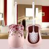 Creative Toilet Brush Set Cartoon Lotus Leaf Frog Toilet Cleaning Tool with Base Toilet Cleaning Brush