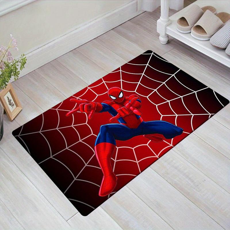 

1pc Marvel Spider Man Area Rug, Non Slip Floor Mat, Cartoon Character Design, Soft Velvet, Room Decor, Washable 60cm by 90cm