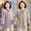 Spring/Autumn 2026 Loose Round Neck Jacket for Middle-Aged & Elderly Women