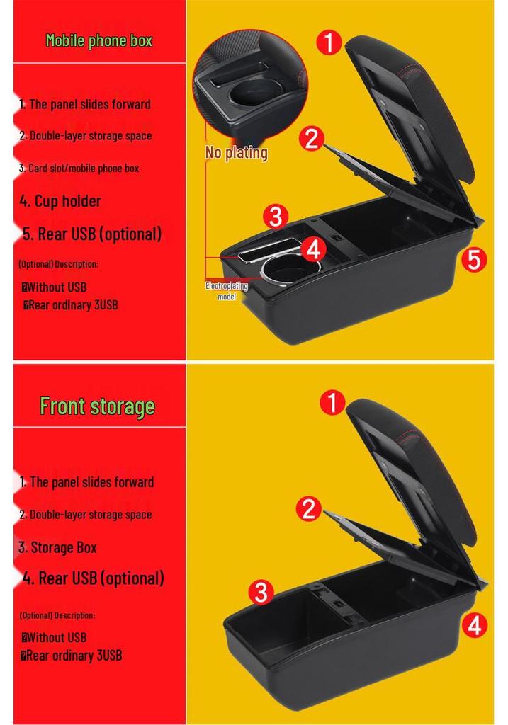 Interior Accessories for Hongguang V Car Armrest Box