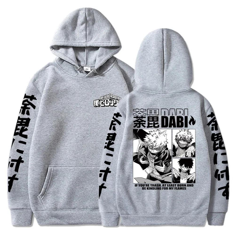 2024New Anime My Hero Academia MHA Hoodie Dabi Manga Icons Sweatshirt Boku No Hero Academia Gift Clothing Sudadera Felpa Moletom