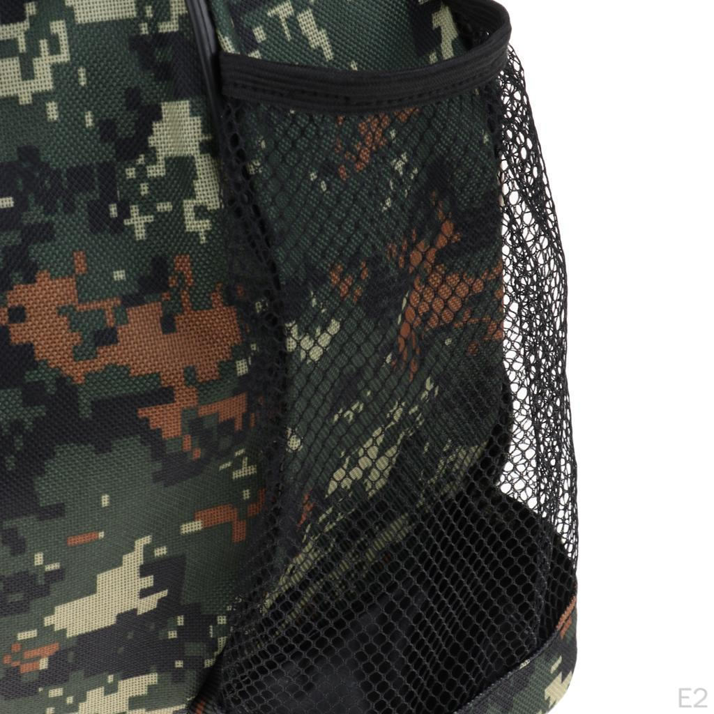 Basketball Carry Bag Holder with Two Side Mesh Pockets For Football Volleyball Carrying Storage
