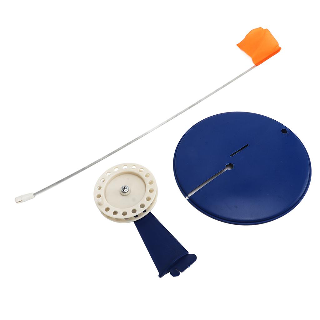 Ice Fishing Tip Up Flag Kit Portable Winter Fishing Rod Indicator Flag Floating Base Tackle