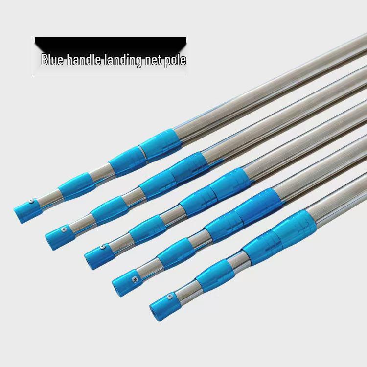 Multi-functional Telescopic Stainless Steel Pole: Landing Net, Scythe Handle, Adjustable Fruit Picker
