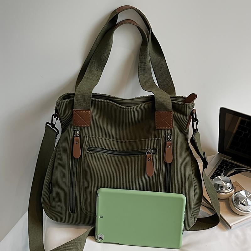 Women's Corduroy Vintage Shoulder Bag Handbag
