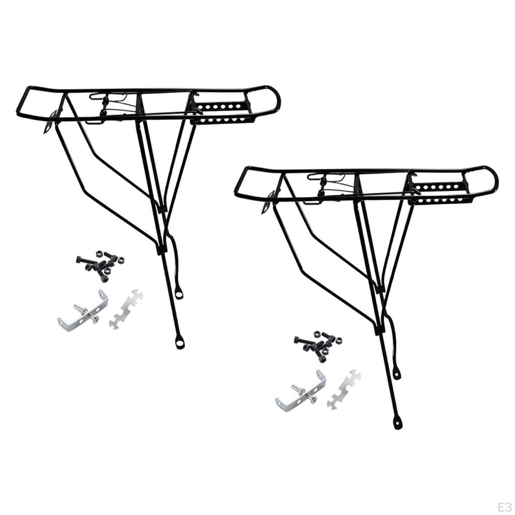 Kids Bike Rear Cargo Rack Carrier Back Seat Easy To Install Replacement Accessory Durability Steel