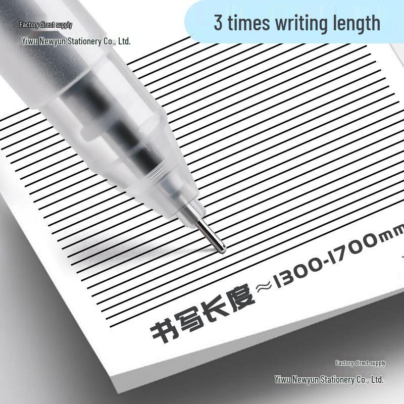 Bolígrafo Negro Minimalista de 0.5mm - Secado Rápido, Bolígrafo de Firma de Alto Valor para Estudiantes