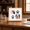 Decorative Paw Print Photo Frame Density Board Memorial Frame  Remembrance Gift