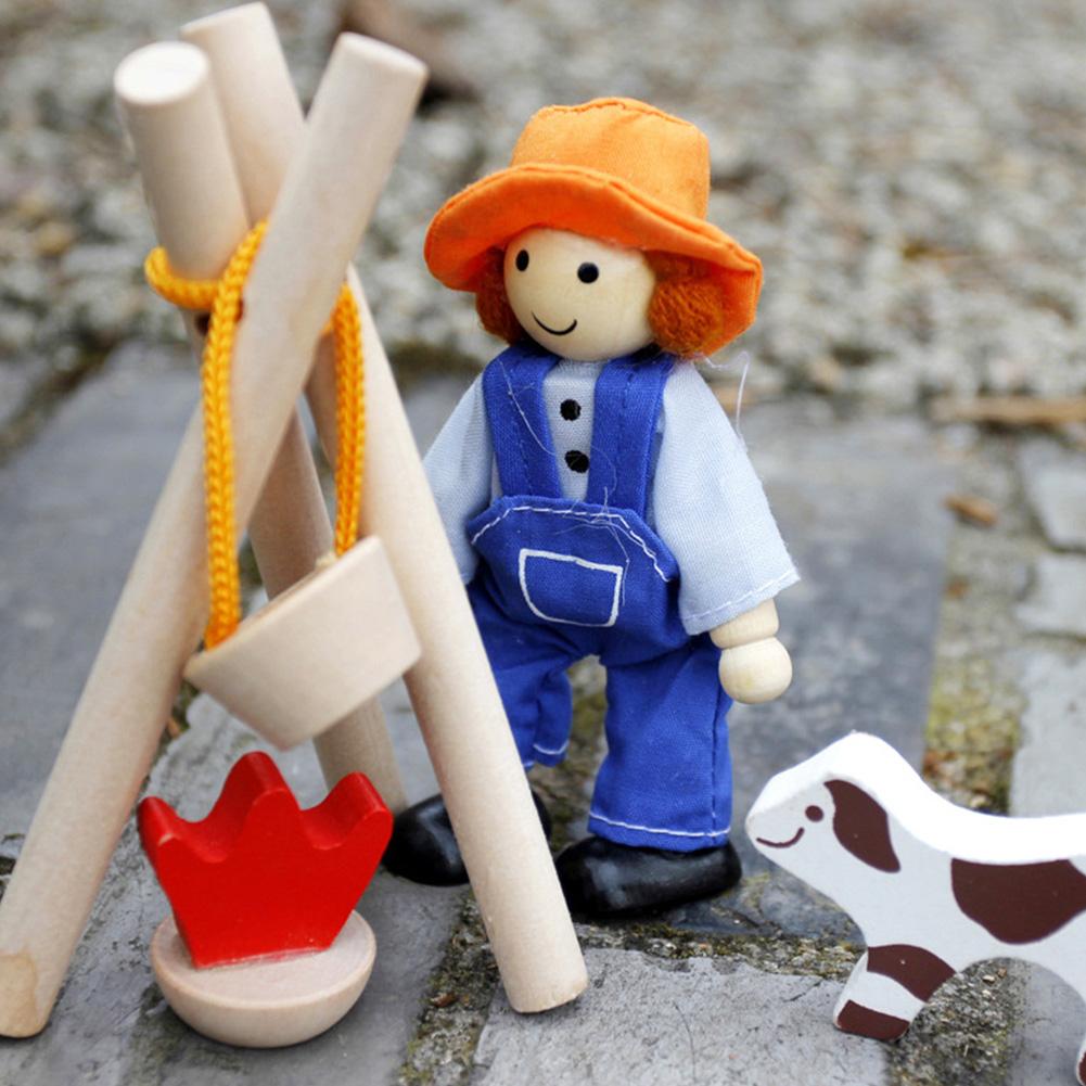 Childern Manual Wooden Play House Toy 3D Building Tree House Model Early Education Puzzles Toy