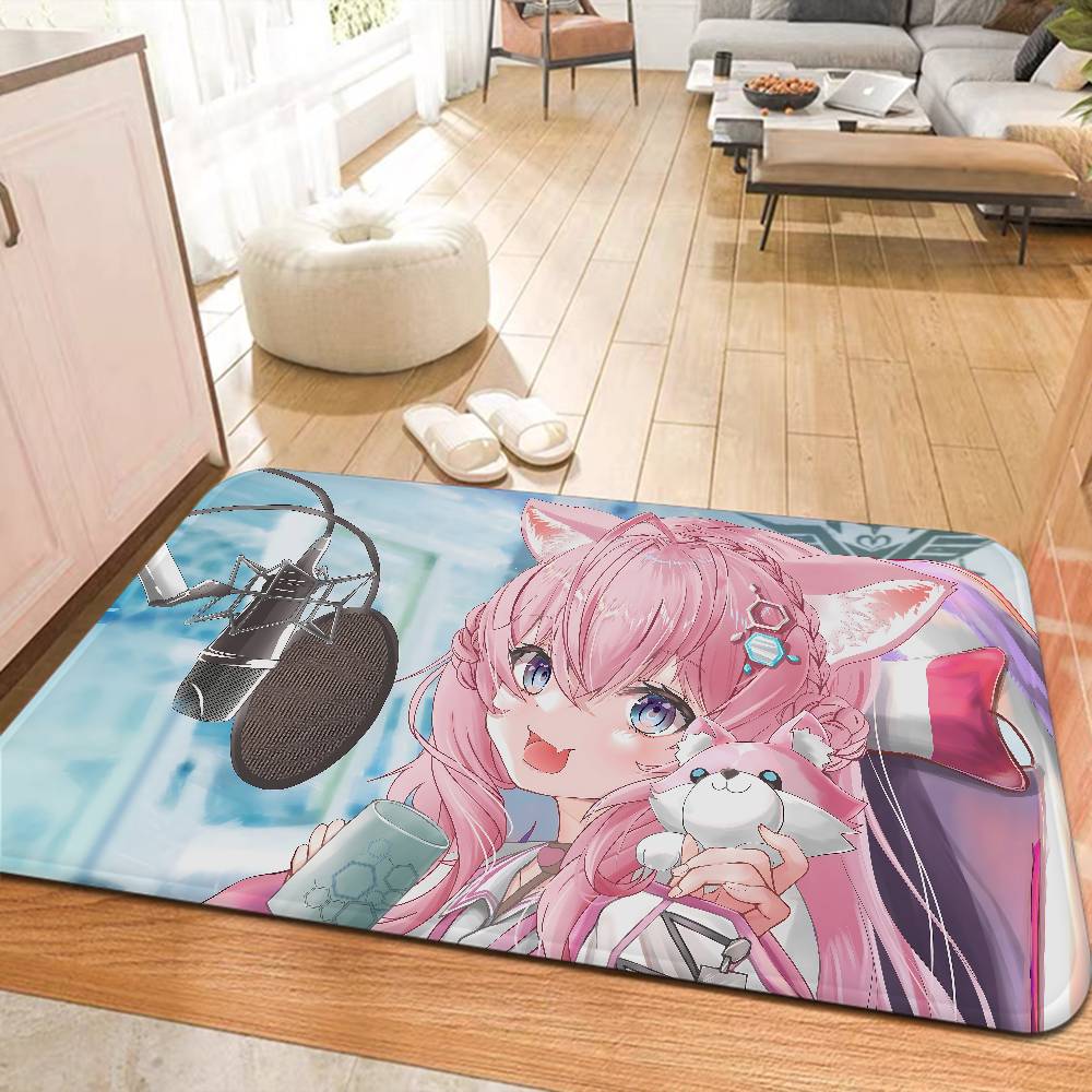 Hakui Koyori Anime Bathroom Mat Anti-slip Absorb Water Long Strip Cushion Bedroon Mat Welcome Doormat
