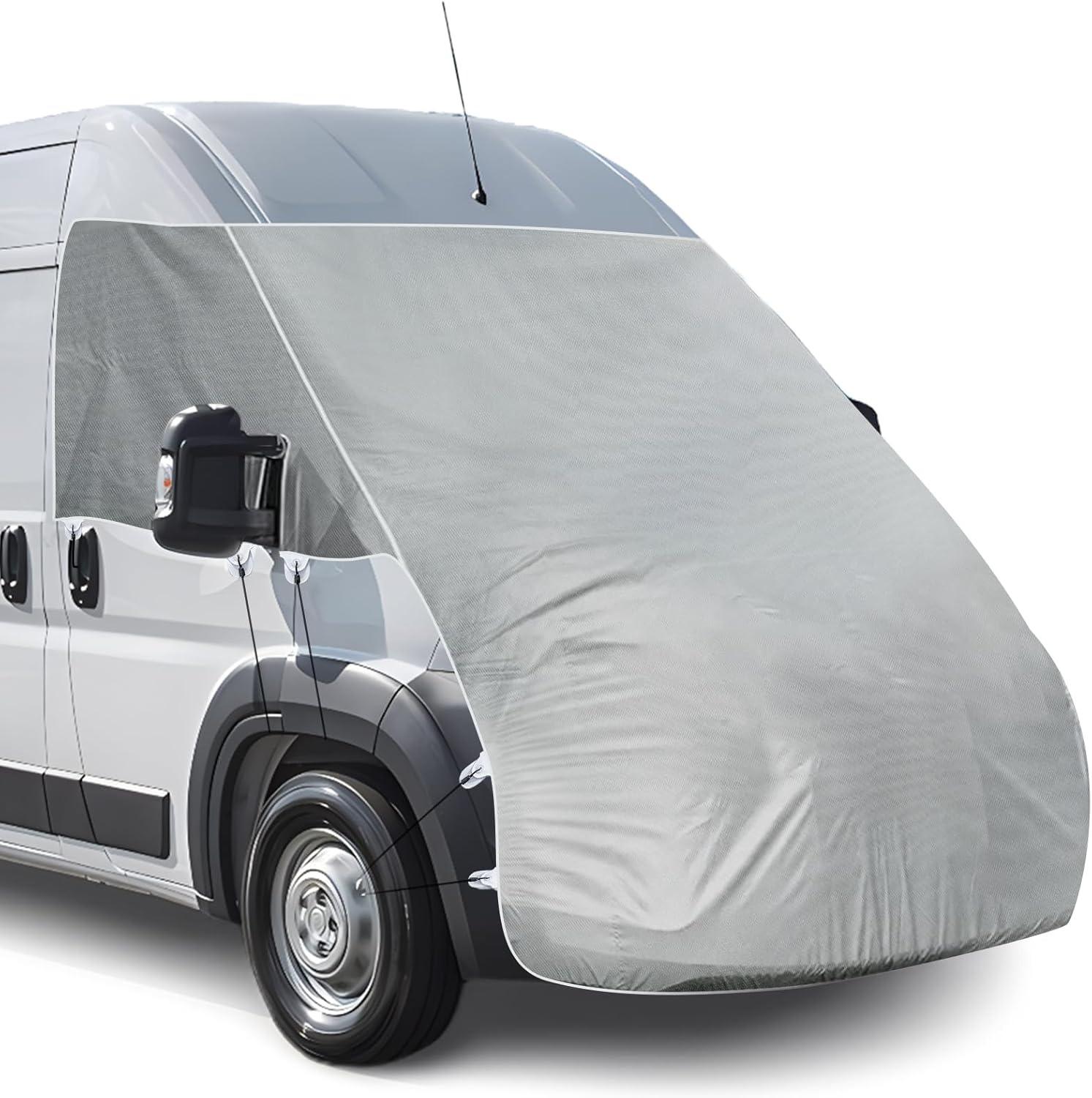 Полный чехол на лобовое стекло и капот для автодома-фургона Fiat Ducato Peugeot Boxer Citroen Relay 2006+ Ram Promaster
