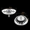 2pcs Kitchen Sink Strainer Stopper Waste Plug Filter Floor Drain Essential Accessory for Home