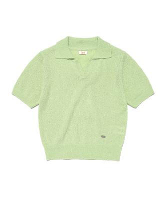 LEE Women'S Open Collar Knit Light Green