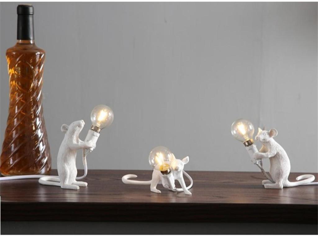 1 pc Italy Designer Mouse Table Resin Table Lamps Bedroom Decorative Floor