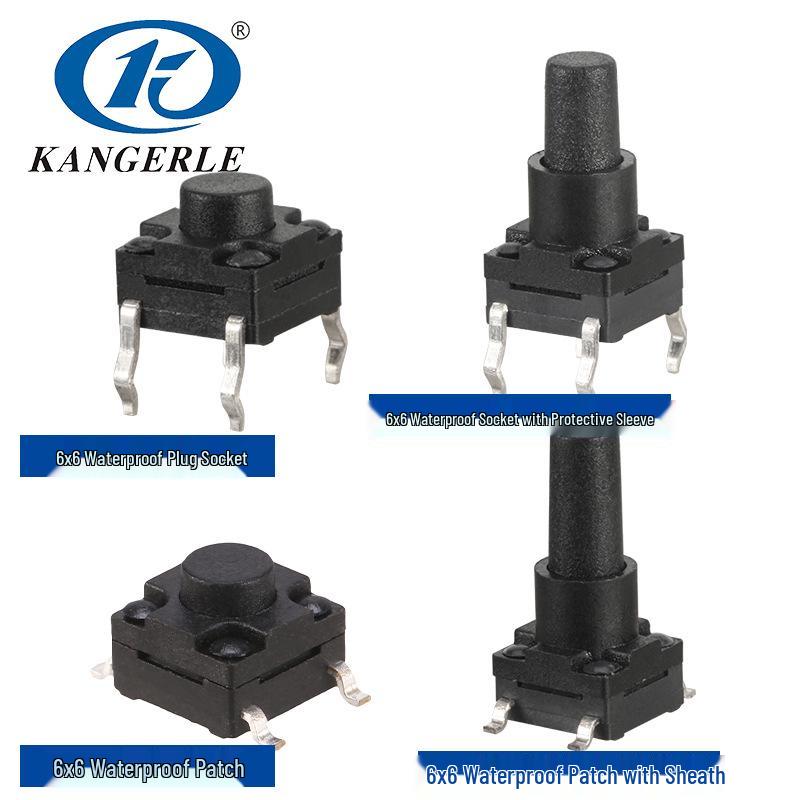 Waterproof 6x6 SMD Tactile Switch with Various Heights