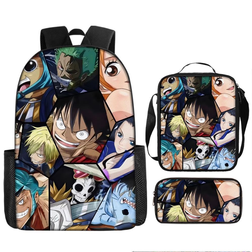 One Piece One Piece School Bag Luffinica Nautical King Student School Bag Backpack Set