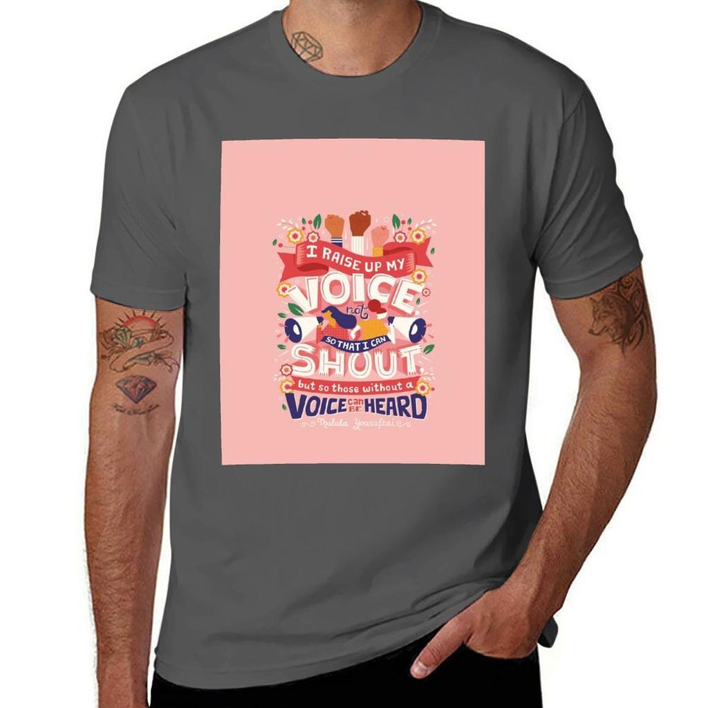 T-Shirt Your Voice Shirt Man T Raise Graphic Shirts Anime T Oversize