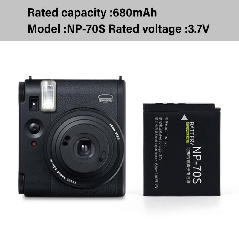 70S Replacement Battery 680mAh High Capacity For 99 Instantly Print Camera 3.7V Rechargeable