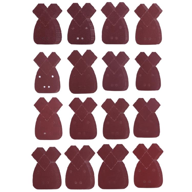 

80Pcs Triangle Mouse Detail Sander Sandpaper Sanding Paper With 2 Tip Hook 1