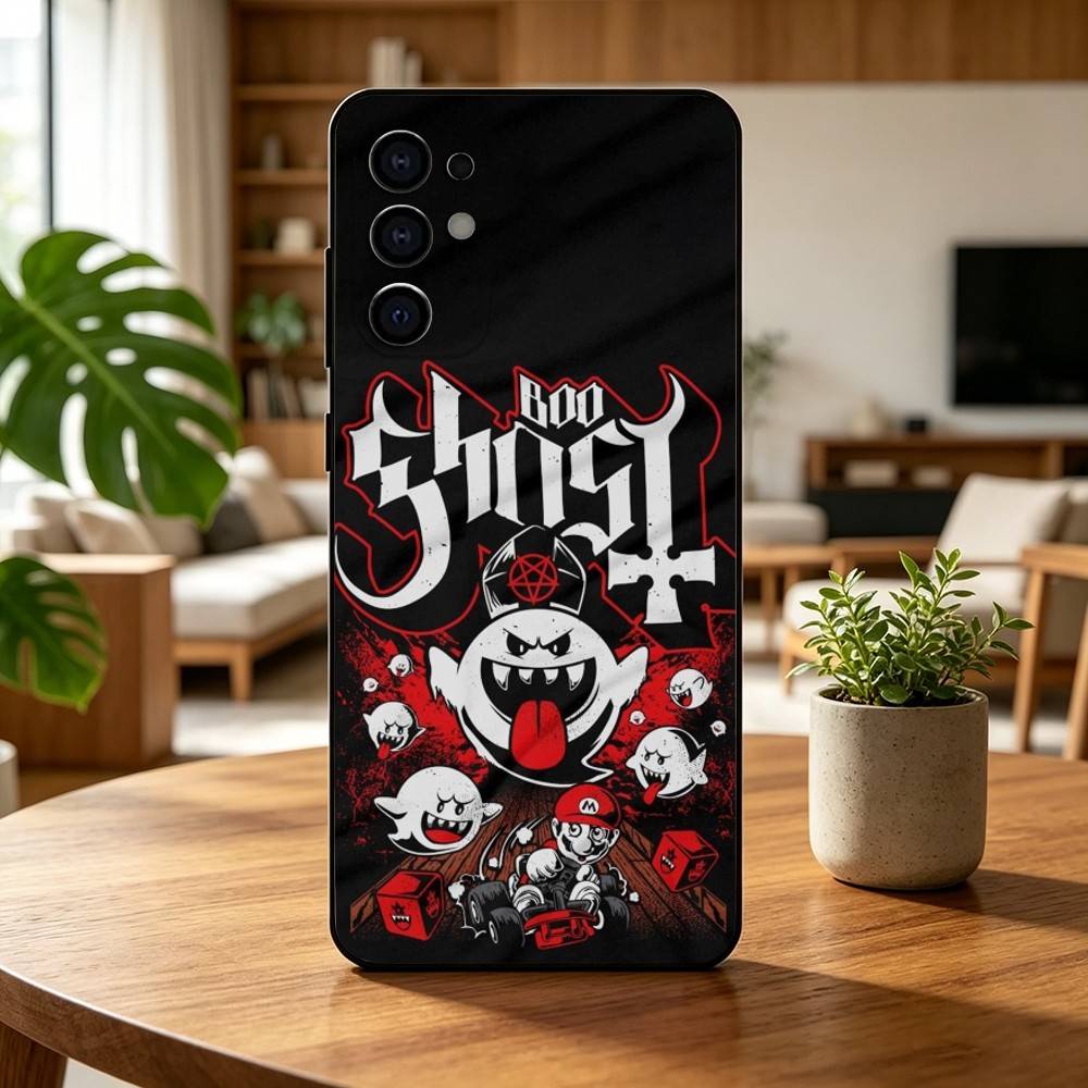 Cartoon Super-T MarioS Bros  Phone Case For Samsung S25,S24,S21,S22,S23,S30,Ultra,S20,Plus,Fe,Lite,Note,10,Black Cover