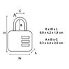 Master Lock Combination Padlock with Address Tag, 89 x 42 x 19 mm