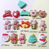 10 Pcs Cute Cartoon Christmas Deer Cookie Man Snowman Resin Scrapbook Diy Jewelry Wedding Children Gift Hairpin Accessories A57